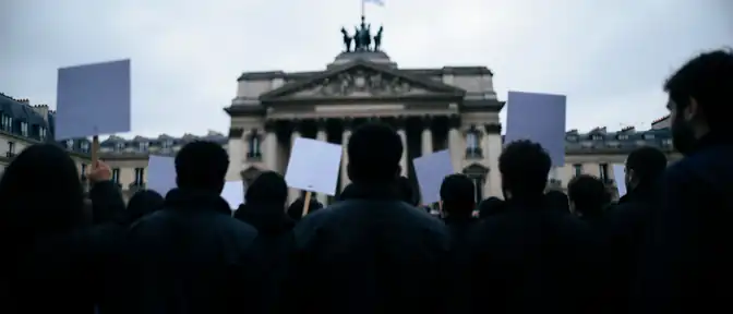 Жители Бобиньи вышли на демонстрацию в знак протеста против задержания группы несовершеннолетних