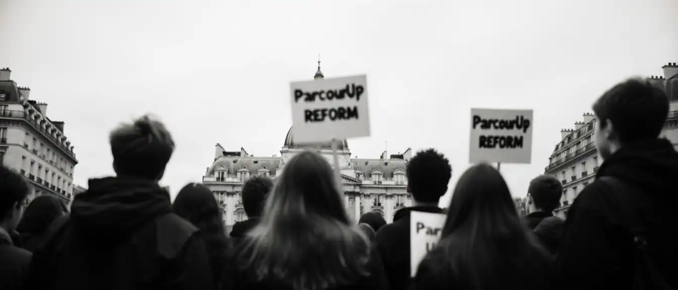 Участники протестов во Франции требуют реформирования системы Parcoursup и расширения бюджетных вливаний в образование